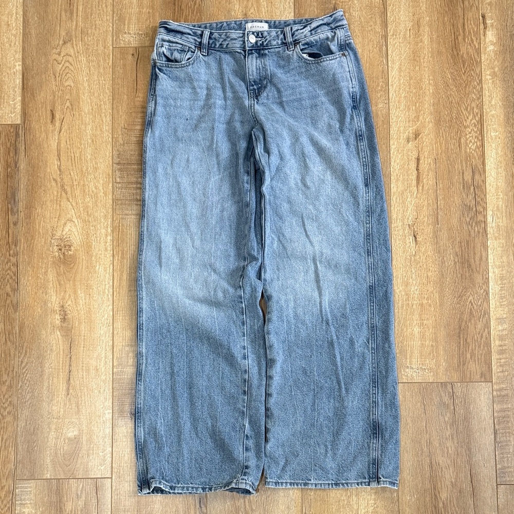 PacSun Light Blue Wide-Leg Jeans